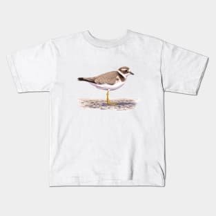 Juvenile Common Ringed Plover illustration Kids T-Shirt